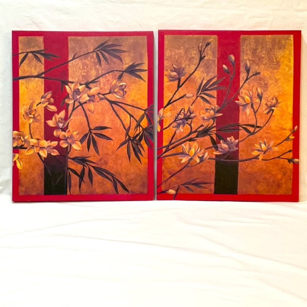 Two Asian inspired canvas prints